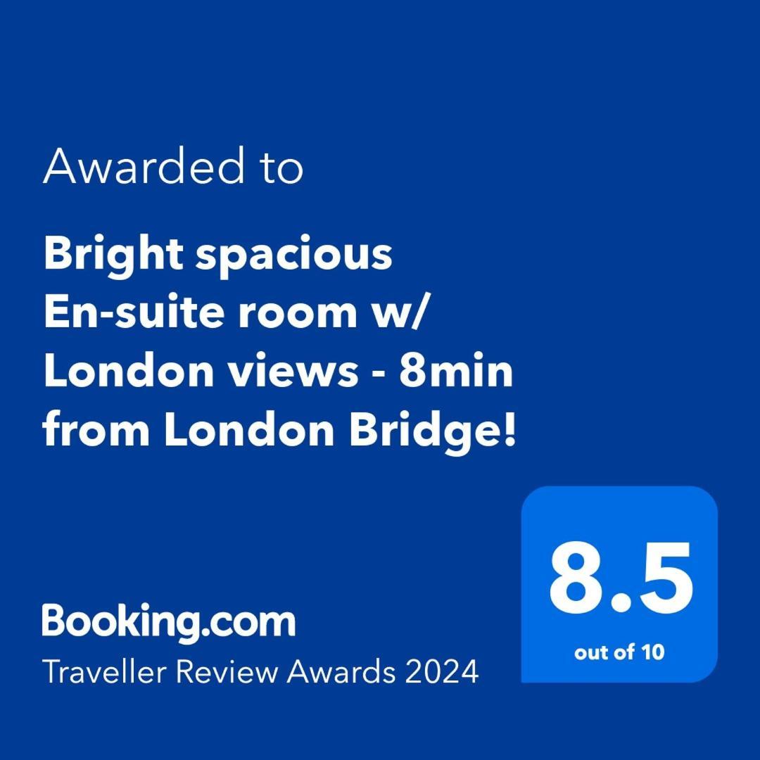 Bright Spacious En-Suite Room W/ London Views - 8Min From London Bridge! Bagian luar foto
